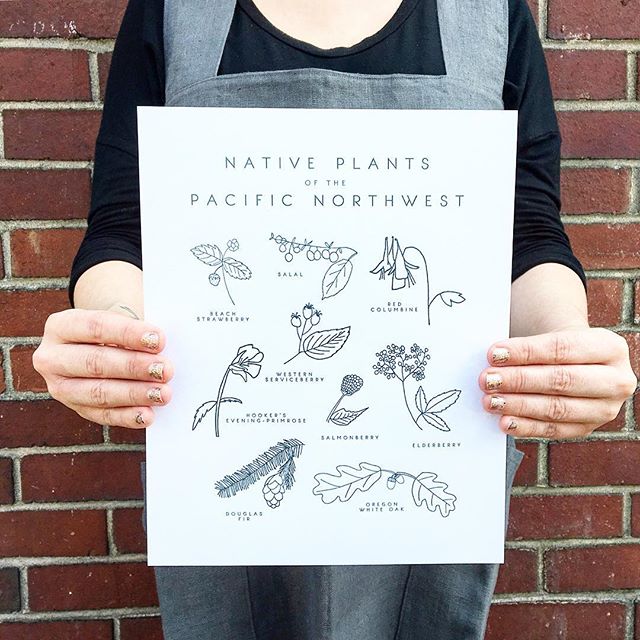 We are in love with these beautiful new letterpress prints by @taigapress ! Such a pretty way to study up on our local plants!