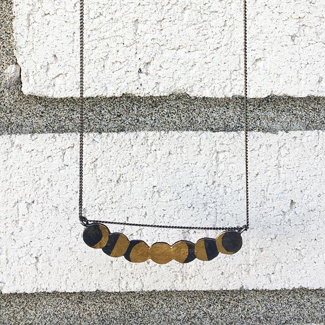 Introducing the current most coveted pieces in the shop, the lunar phase necklace by @acanthusjewelry .