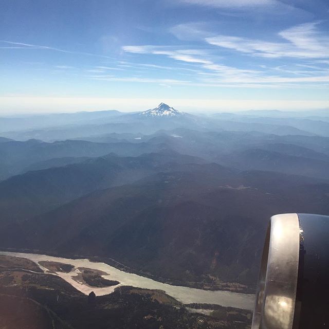 Escaping the heat for a few days. Looks so cool from way up here!