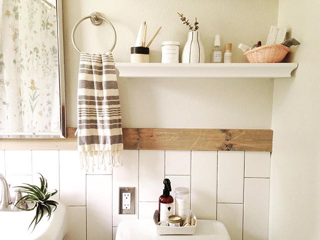 Some of our lovely items in the bathroom of @east.knot --a simple way to curate that easy bohemian vibe!