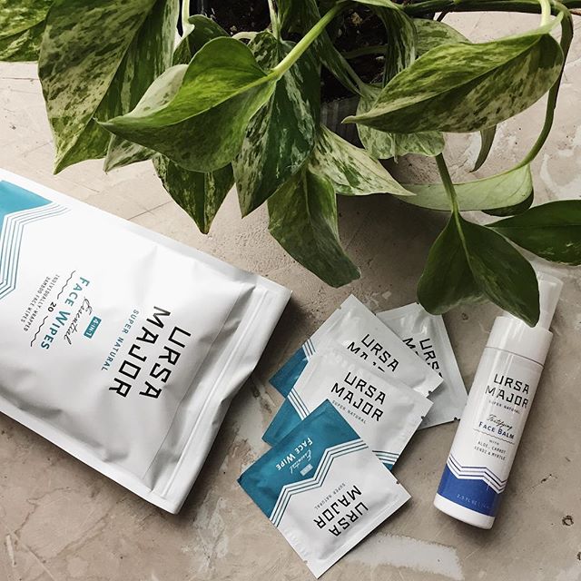 Our new favorite traveling companion from @ursamajorvt  These individual face wipes and featherweight hydrating balm are the the perfect size for packing away in your carry on, yoga bag, backpack or weekender.