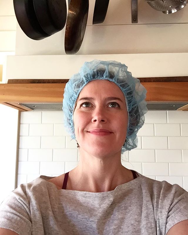 Hey everyone!  I just finished my second week of volunteering for @mealsonwheelsamerica where, in addition to getting to wear this super cool hairnet I also get to help people out, hear great stories and put food in people's bellies.  They could really use a lot more volunteers and you can commit to as little as a few hours a week. They need drivers, kitchen helpers and packers. DM me if you want more details.