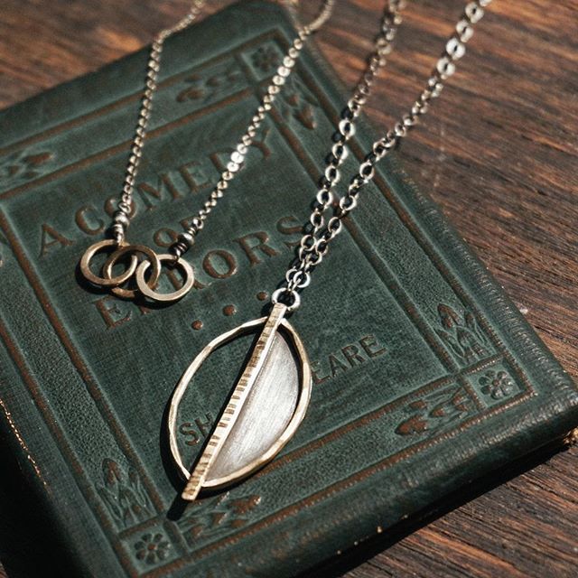 Two sweet mixed-metal pieces from @jandijewelry that look great alone or layered with you favorites.