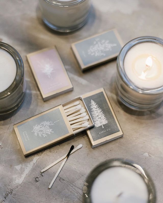 Sweet new botanical matches, perfect for lighting your favorite candle! We've got so many great new scents in the shop!