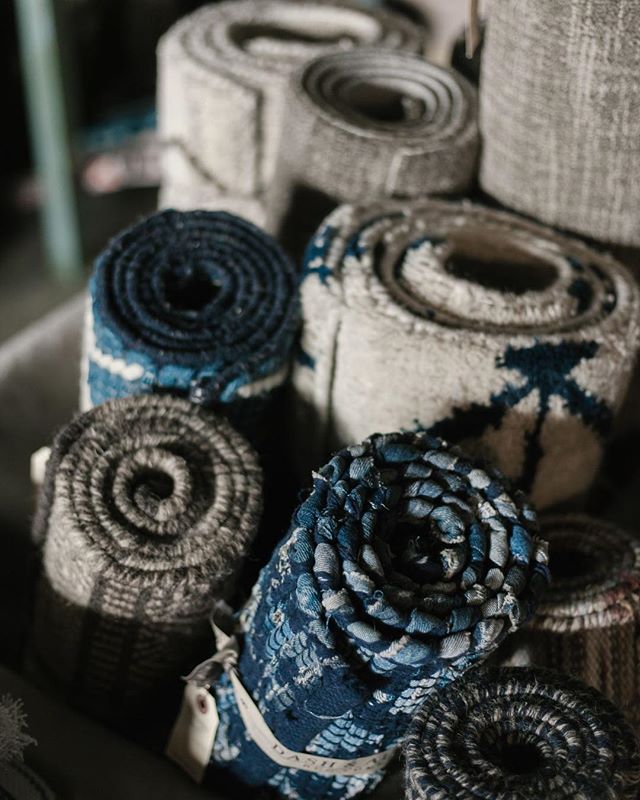 There are so many beautiful new rugs in the shop! We love all the simple patterns & hand woven indigo styles.  Perfect for sprucing up your place for autumn!