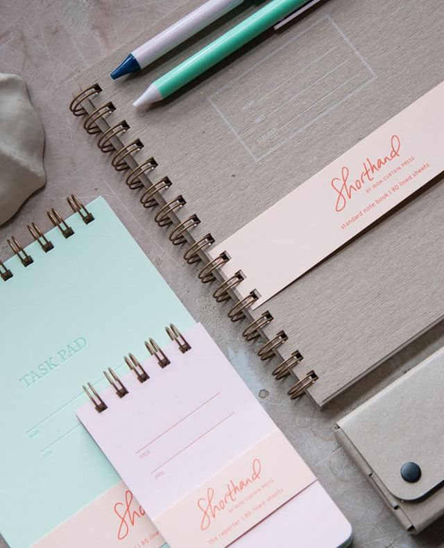 Love these new notebooks in their pale spring colors!