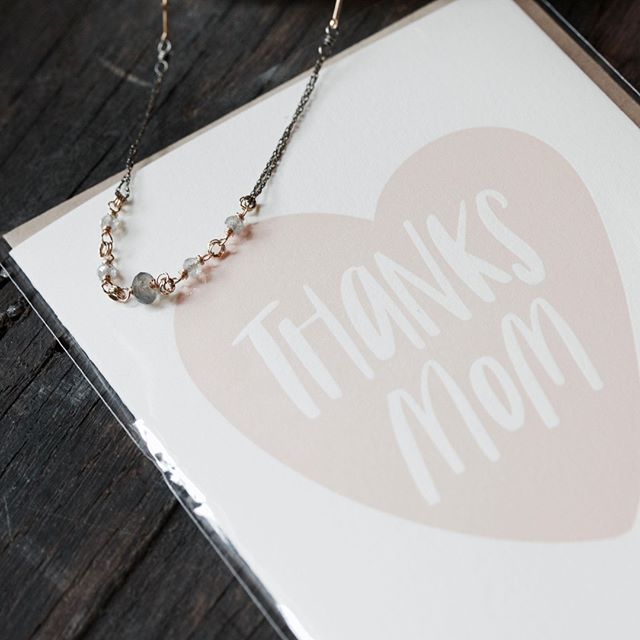 Mother's Day is just around the corner and we are preparing a small gift guide to help you find a perfect treasure for your mom like this sweet necklace by @amyolsonjewelry