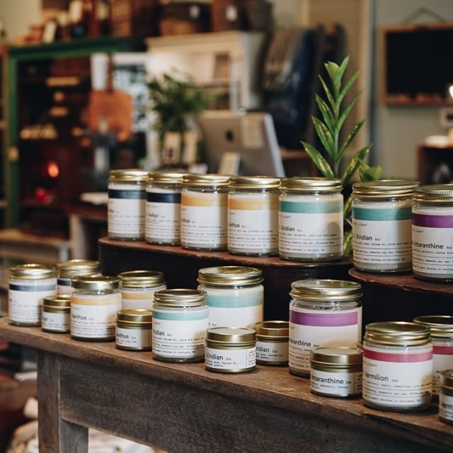 Have you tried our new in-house line of candles yet?  We have five beautiful scents including Palo Santo wood, black tea and bergamot, sea salt and pine, fig, northwest forest and earthy wood with a hint of patchouli. Stop in and pick one up today!