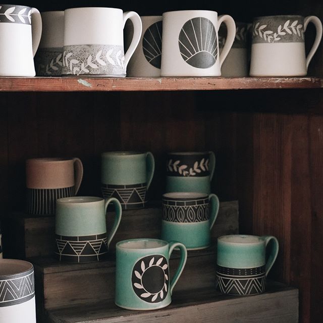 Are you a tea of coffee person? Or both? We have so many great @jessicawertzceramics in the shop right now! Come and find your new favorite mug.